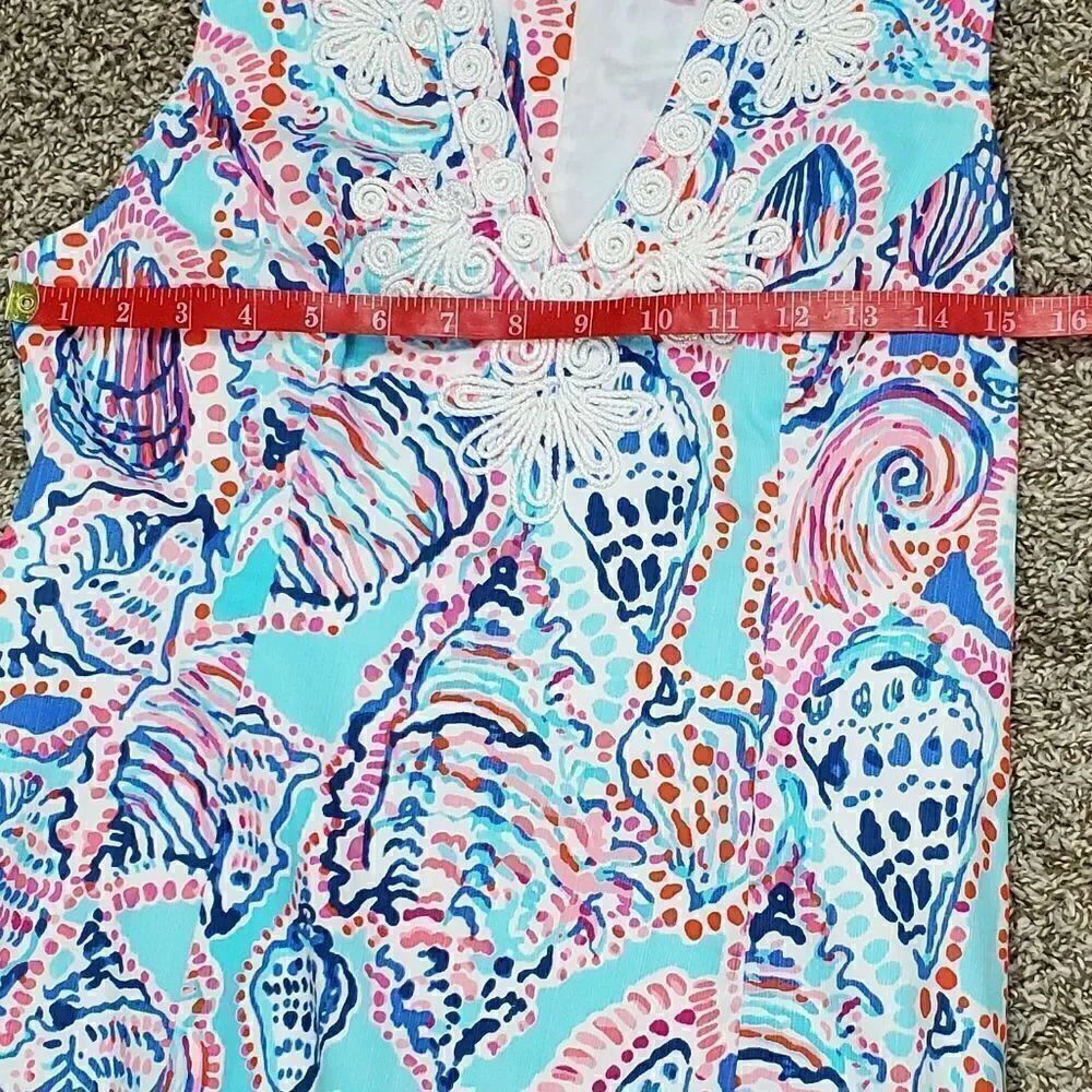 Lilly Pulitzer Blue & Pink Shell Dress - Picture 4 of 8